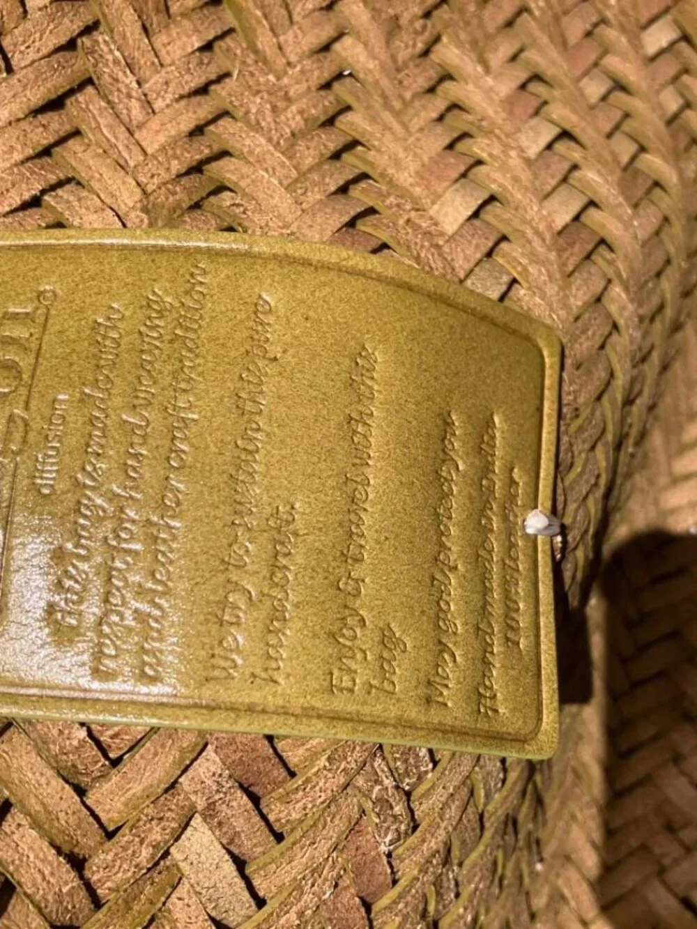 Dragon Diffusion Nantucket Woven Leather Tote